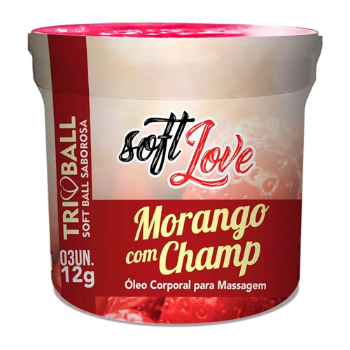 Tri Ball Soft LOVE Morango con Champ