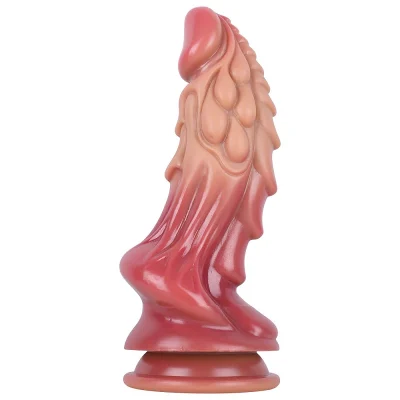 Big Monster Silicone Realistic Fantasy Dildo - Red Skin