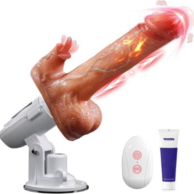 Consolador de empuje vibrador realista