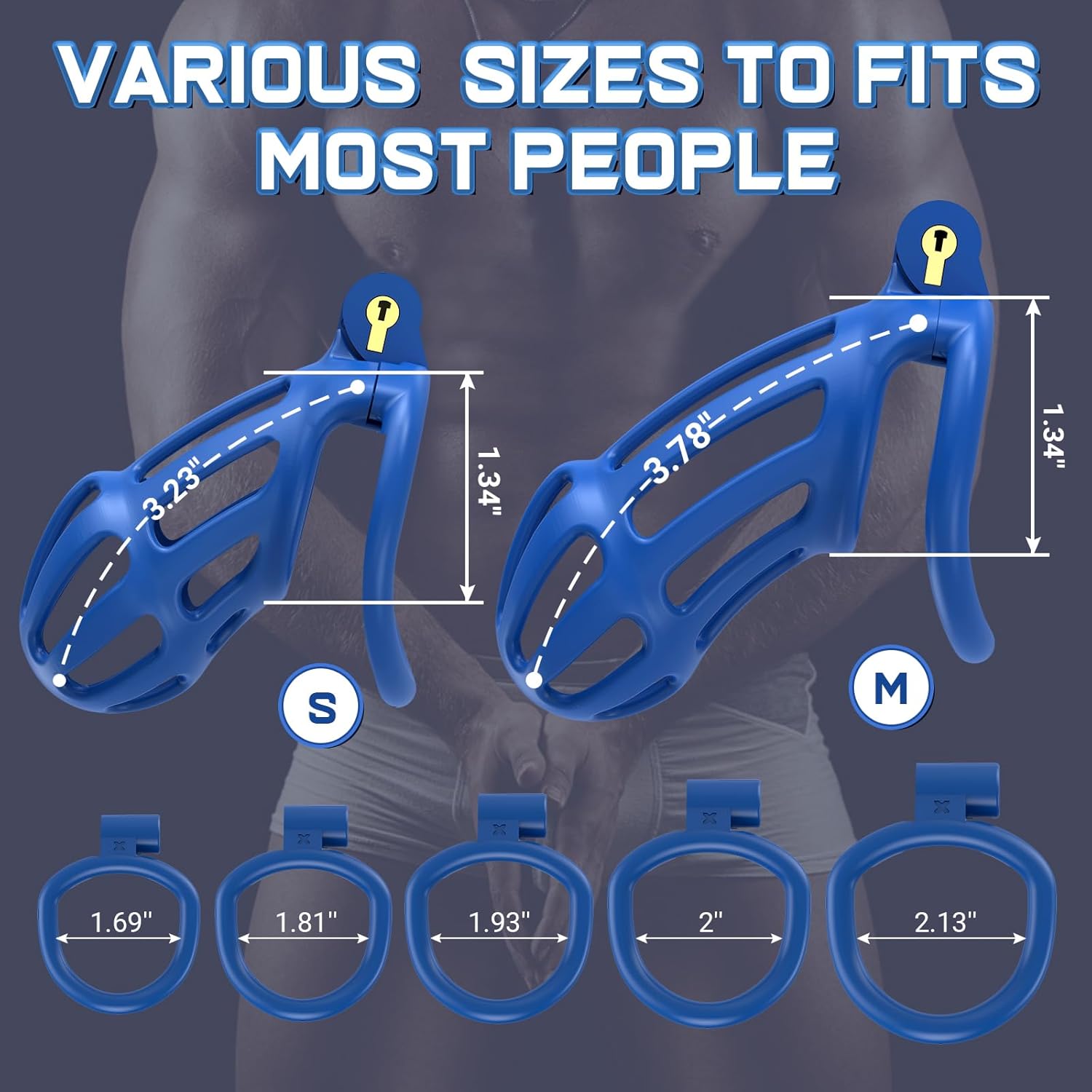 Dispositivos de castidad jaula de castidad para hombres, control de erección del pene en impresión 3D - Imagen 3