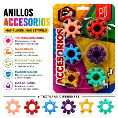 Kit de anillos texturizados PB