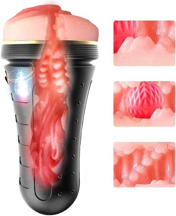 Masturbador masculino vagina de bolsillo con textura realista - Imagen 5