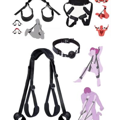 Kit De Sujecion BDSM Con Correas Ajustables